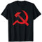 CCCP UdSSR Hammer Sichel Flagge Soviet Kommunismus T-Shirt