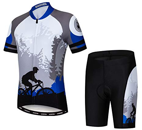 Fahrradtrikot-Set für Kinder, Kurzarm-T-Shirt für Jungen und Mädchen, Cartoon-Motive, schnelltrocknend, Größe S–XXL