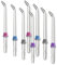 Flosser-Ersatzspitzen für Waterpik-Wasserflosser, Hochdruck-Wasserflosser-Spitzenersatz, kompatibel mit Waterpik-Munddusche und Zahnseide, kieferorthopädische Spitzen-8teilige (4 Farben)
