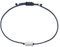 Selfmade Jewelry Armband Damen Silber Fisch Größenverstellbares Makramee-Armkettchen mit Fischchen Handmade Inkl. Geschenk-Verpackung (Silber - Dunkelblau)