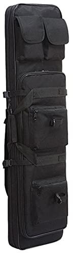 DFANCE Waffenkoffer für Langwaffen Futteral Langwaffen Durchgehender Reißverschluss Taktische Gewehrtasche Soft Air Rifle Gun Carry Case,für Langwaffen Gewehr Jagd,Schwarz,100cm/39.3in