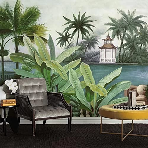 Fototapete 3D Effekt Südostasien Landschaft Tropischer Regenwald Vliestapete Wandbild Wohnzimmer Schlafzimmer Wanddekoration 400(W) X280(H) Cm