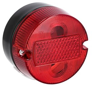 VEBCO Rücklicht rund komplett, Ø100mm, mit Kennzeichenbeleuchtung - für Simson S50, KR51/2 Schwalbe