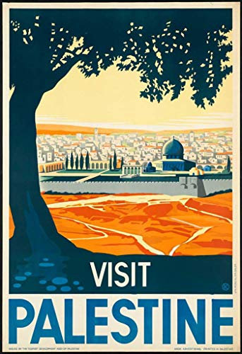 Fabulous Poster Plakat Visit Palestine Poster Vintage Reisen Art Deco 30er Jahre
