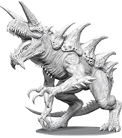 Dungeons & Dragons D&D Nolzur's Marvelous Miniatures: Gargantuan Tarrasque - Unpainted Figure, RPG, Display Or Use with Your Tabletop Roleplaying Games