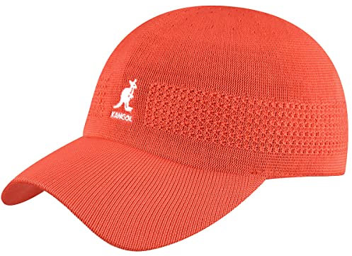 Kangol Ventair Space Cap Baseballcap Basecap Baseballkappe Sommerkappe Strandkappe Damen/Herren - mit Schirm Sommer Frühling-Sommer - M (56-57 cm) orange