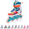 meteor® Inlineskates 4in1 Kinder Inliner Rollschuhe Roller Blades Quad Skates Carbon Kinder Inlineskates Verstellbar Schuh Big Wheels