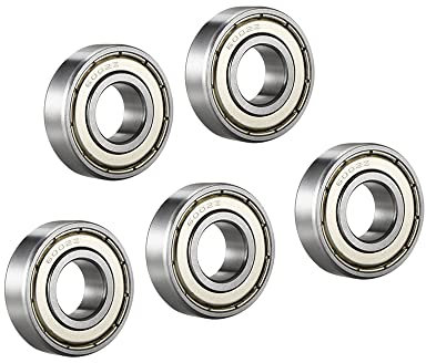 A ABSOPRO 6002Z Single Shield Deep Groove Ball Bearing 15x32x9mm (Set of 5)