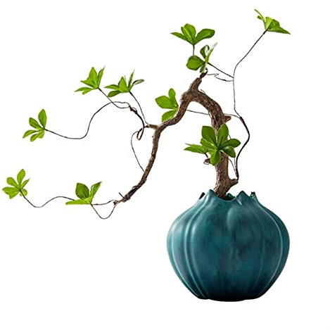 SUNESA Kunstbaum Künstlicher Bonsai-Baum, Zen-Bonsai-Pflanze, Indoor-Simulation, Blumenpflanze, Topfpflanze, künstliche Topfpflanzen, Desktop-Grün-Dekor Künstliche Pflanzen