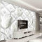 Benutzerdefinierte 3D-Fototapete im modernen europäischen Stil Weiße Calla-Lilien-Blume Stereo Soft Bag TV-Hintergrund-Wand-Papier-Wandbild