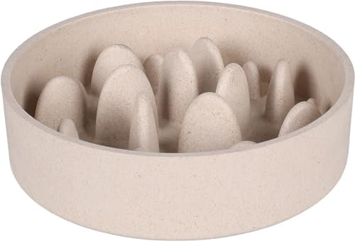 Flamingo Gamelle Anti Glouton Greni Chien 1490 ML - Gamelle d'alimentation Lente - Base Antidérapante - Favorise Une Alimentation Saine Et Une Digestion Lente - 21cm x 6cm