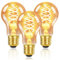 Kowanie E27 LED Warmweiss Glühbirne - 3er A60 Leuchtmittel Warmweiß Filament 2200K Edison Retro Glühlampe 4W Vintage Dekorative Birne Antike Energiesparlampe Nostalgie für Restaurant Haus Café