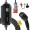 dé Mobile Wallbox 11kW [8m 3-Phasig 6-16A] Ladekabel CEE 16A auf Typ 2 mit Einstellbarer Ladeleistung für Tragbare EV-Ladestation für Elektroautos & Plug-in-Hybride