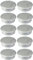 Generic 10 Stück Silber Kabeldurchführung Kunststoff Bohr Kabelführung Schreibtischkanal Kabeldurchlass (80mm)