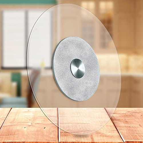 FZZIBQYR Mesa de Comedor de 70 cm, Mesa giratoria, Mesa Redonda, Bandeja giratoria para Servir, Plato Giratorio de Cocina Resistente, Plato Giratorio de 360 Grados, Transparente, Grueso: 10 mm