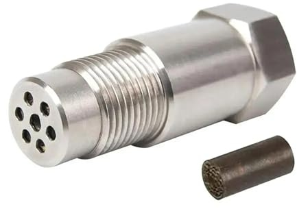 Lambdasonde Sensor O2-Sensor-Simulator-Extender M18 x 1,5 Mini-Katalysator, CEL-Eliminator, Motorkontrollleuchte, Sauerstoffsensor-Abstandshalter-Adapter O2 Sauerstoff Sensor (Farbe : with Catalysis