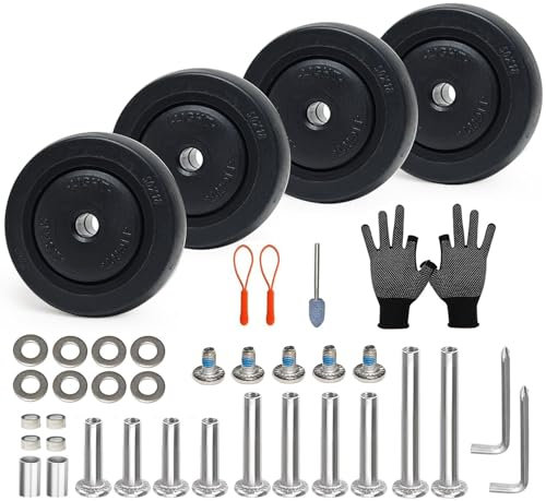 ASUNTOM Gepäckkofferrollen Ersatzset, 4 Stück TPE Lagerräder, glatte Inline-Rolle und Spinnrolle für Koffer, Trolley-Tasche, Schwarz, 50mm Wheels, Spinner-Rad/Inline-Roller