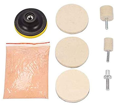 Yuattory 8 StüCke 120G Ceroxid Glas Polier Pulver Kit für Kratzen Entferner für Wind Schutz Scheiben Glas Reinigungs Kratzer