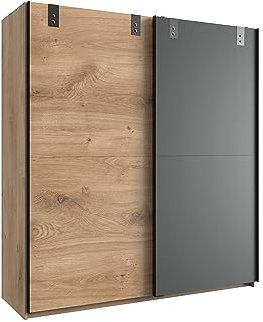 Schlafzimmer Jugendzimmer Kinderzimmer Möbel Liverpool Kleiderschrank Bett Schreibtisch Rollcontainer Kommode Regal individuell zusammenstellbar (Schwebetürenschrank)