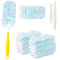 Frogetu 32 Pièces Plumeau Poussière Recharge Kit, Recharges Plumeau Duster, Compatible Swiffer, Microfibre, Poignée et Telescopique, Pour Bureau, École