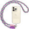 Votvloay Cordón para Movil Universal Colgante para Teléfono Compatible con Todos Los Teléfonos Inteligentes y la Mayoría de los Funda,con Llavero y Parche-Púrpura Verde Rosa
