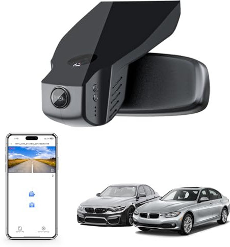 Mangoal 4K Dash Cam for BMW 3-Series Gen6 F30 F31 F34 F35 2012 2013 2014 2015 2016 2017 2018 Select 2019 M3 F80(Model B), OEM Style, 2160P UHD Video, WiFi & APP, 64GB Card