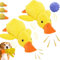 Snrtevu Pfotenmond Ente, Pfotenmond Anti Stress Ente, Anti Stress Ente Hund, Hundespielzeug Ente, Antistressente Für Kleine Hunde, Quietschspielzeug Hund Kuscheltier (2PCS,Mittelgroße)