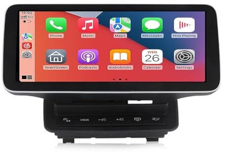 DPBXQ Für Audi Q7 4L 2005-2015 MMI 2G 3G Android Auto Stereo 12.3 Zoll GPS-Navigation Touchscreen Unterstützung Autoradio AM/FM/RDS Spiegel Link BT Freisprechfunktion Lenkradsteuerung