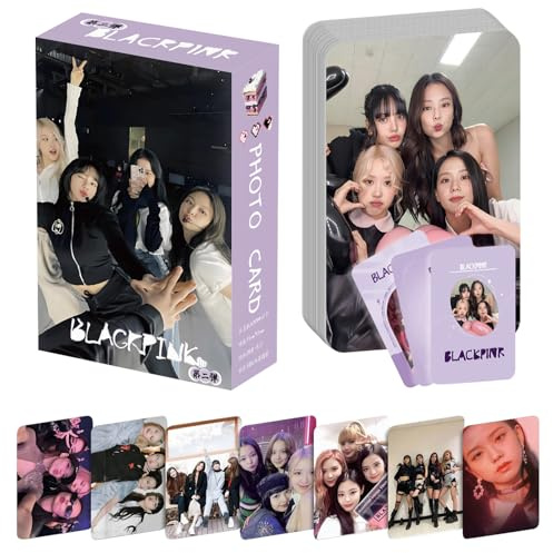Lot de 55 Cartes LOMO Photo Idole Féminine Coréenne, Album Born World Tour | Coffret Photo Lomo, Cadeau pour Les Fans (Couverture Aléatoire)