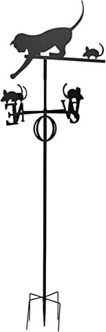 Vvikizy Banderuola da Giardino Banderuola per la Direzione del con Forma Unica Perfetta per Cortili 66,9 X 24 X 20,5 Pollici, Materiale in Ferro di Alta qualità