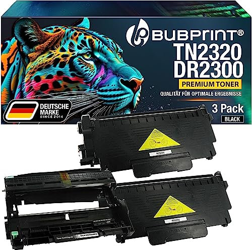Bubprint Toner und Trommel kompatibel als Ersatz für Brother TN-2320 DR-2300 für DCP-L2500D DCP-L2520DW DCP-L2540DN DCP-L2560DW HL-L2300D HL-L2340DW HL-L2360DN HL-L2365DW MFC-L2700DN