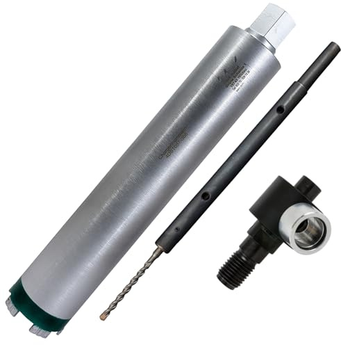 MDW Diamant Trocken-Bohrkrone Ø 57-250 mm x NL 400 mm | inkl. Zentrierstange und Staubabsaugung M18