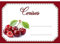 Lot d'étiquettes autocollantes pour confiture, faciles à décoller, adhésives, idéales pour l'étiquetage de vos pots de confitures et bocaux fait maison - Mon Bio Jardin (30x Cerise - A8)