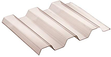 Sollux® PVC Profilplatten Trapez 70/18 rauchfarben 1095mm(B) x4000mm(L)