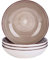 vancasso, Série Bella, Assiette Creuses en Porcelaine, Assiette à Soupe Saladier, 4 Pièces- 700 ML