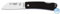 Navaja Cudeman La Marinera 386-MF con hoja de acero Böhler N690-Co de 7 cm y empuñadura de micarta negra con separador azul de 9,5 cm con funda para Caza, Pesca y bushcraft + Portabotellas