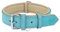 Riparo K-9 Collier pour Chien Robuste rembourré et réglable en Cuir véritable (Bleu, M: 2,5 cm de Large pour 36,8 cm - 44,5 cm de Cou)