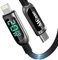 AICase USB C Auf Lightning-Kabel, 1,5 m Lade-Synchronisierungskabel mit LED-Display, kompatibel mit iPhone 13 13 Pro 12 Pro Max 12 11 X XS XR 8 Plus, airpods Pro, unterstützt Power Delivery (2 m)