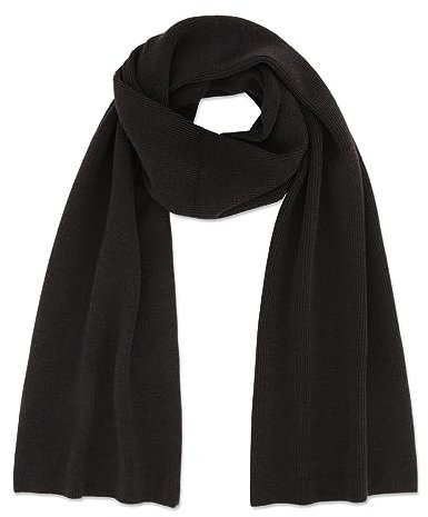 FALKE Unisex Winter-Schal Scarf Half-Cardigan Merino U Sc Wolle schnelltrocknend warm 1 Stück, Braun Brown Melange 5106, ONESIZE