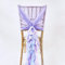 Stuhlhusse mit Rüschen, 23 Farben, Chiffon-Kapuze für Hochzeiten, besondere Anlässe (Einhorn)