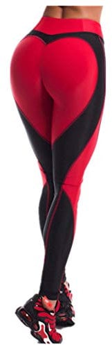 Gellmall Damen Butt Leggings High Waist Herz-Po Yoga Hose Jogginghose Push Up Fitnesshose Frauen Leggins Gym Workout Tights Weich Elastisch Sporthose L