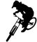 Car Sticker Black/Sliver Downhill Trails Mtb Sticker Decal KK Vinyl Mountain Bike Car Van Giant For Gt Rockshox 14 * 10cm