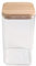 Birambeau - Utensilios de cocina - Tarro de cristal - Cajas de conservación - Tapa de bambú - Ideal para conservar alimentos secos - Carreras a granel - Capacidad: 750 ml