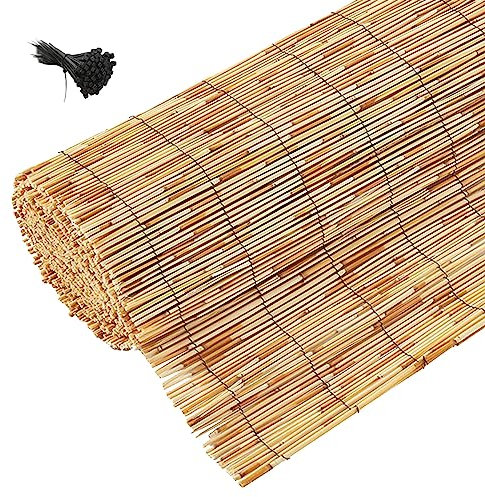 Rollo de Valla de Caña para Balcón,Paneles de Valla de privacidad,Valla de Bambú,Parabrisas,Mimbre Ocultacion,Valla de Piscina para Plantas,Sombra para Interior y Exterior Jardín Patio ( Size : H90xL6