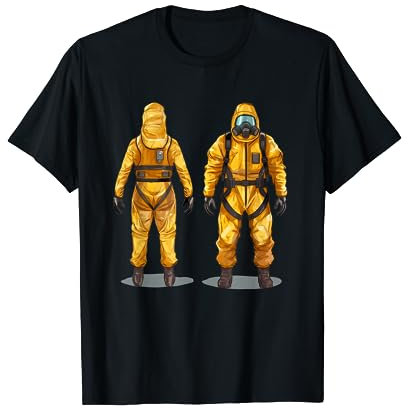 Cooler Schutzanzug mit Atemmaske T-Shirt