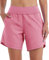 WILLIT Badeshorts Damen Badehose Schwimmen Boardshorts Schnelltrocknend Sommer Bikini Shorts High Waist Trunks UPF50+ UVA Schutz 7 mit Liner Taschen Rosa Größe 40