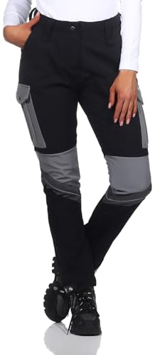 Rock Creek Softshellhose Damen Outdoorhose Wanderhose D-483 | Funktionale Trekkingpants für Frauen, für Wandern, Wintersport und Arbeit