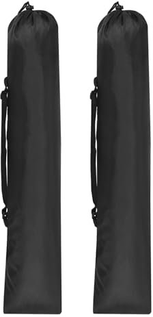 PATIKIL 38x8 Inch Camp Chair Replacement Bag, 2 Pack Nylon Folding Camping Chair Carry Case With Handle for Outdoor Camping, Black