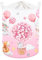 Clastyle 45L Heißluftballon Blume Rosa Wäschekorb Kinder für Mädchen Schlafender Elefant Bär Rund Spielzeug Kleidung Aufbewahrungskorb für Kinderzimmer, 36x45 cm