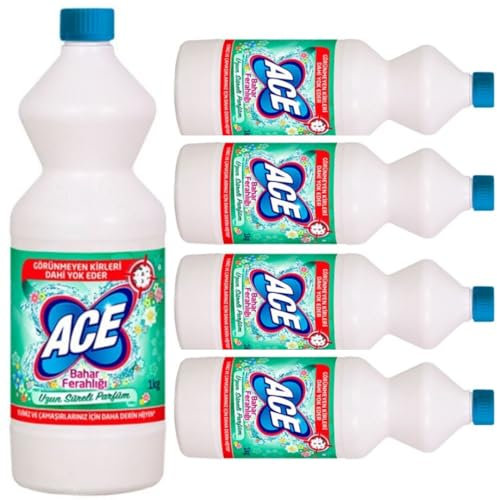 Von Pufai Grocery, Ace Frühjahrsfrische-Bleichmittel, 1000 Mililiter x 5 Flaschen